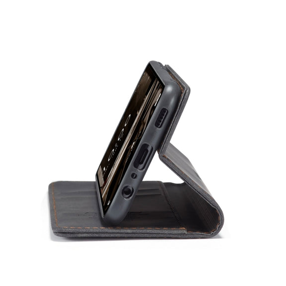 For Samsung Galaxy A14 5G CaseMe 013 Multifunctional Horizontal Flip Leather Phone Case(Black)