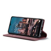 For Samsung Galaxy A14 5G CaseMe 013 Multifunctional Horizontal Flip Leather Phone Case(Wine Red)