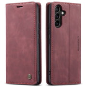 For Samsung Galaxy A54 CaseMe 013 Multifunctional Horizontal Flip Leather Phone Case(Wine Red)