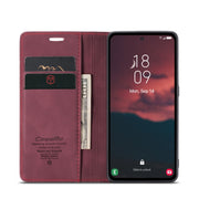 For Samsung Galaxy A54 CaseMe 013 Multifunctional Horizontal Flip Leather Phone Case(Wine Red)