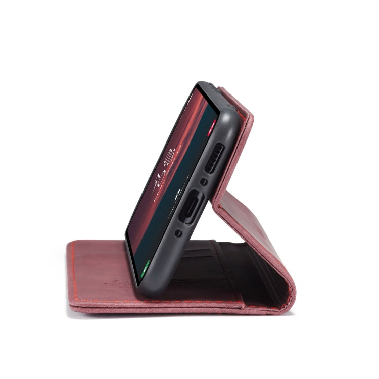 For Samsung Galaxy A54 CaseMe 013 Multifunctional Horizontal Flip Leather Phone Case(Wine Red)