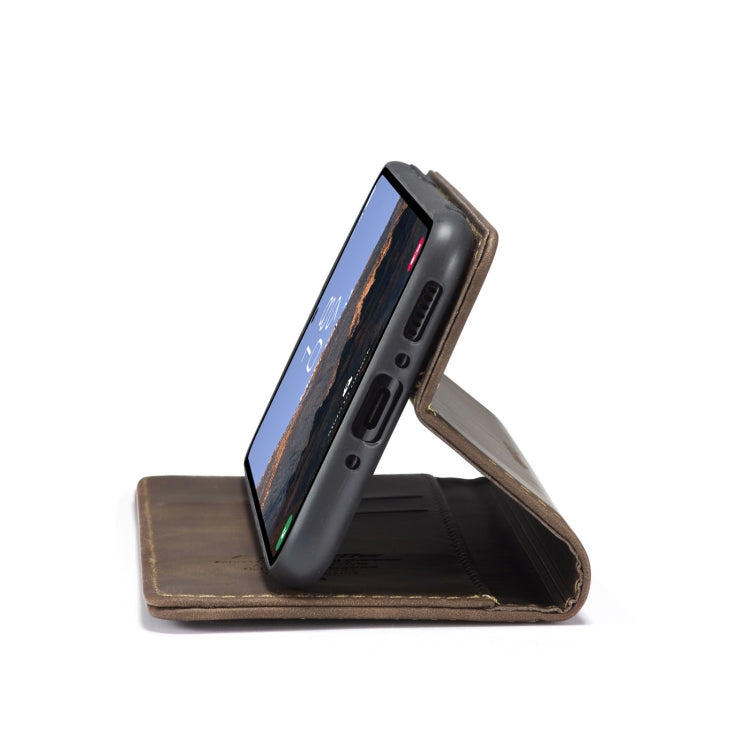 For Samsung Galaxy A54 CaseMe 013 Multifunctional Horizontal Flip Leather Phone Case(Coffee)