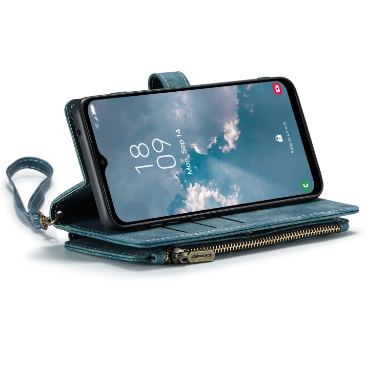 For Samsung Galaxy A14 5G CaseMe C30 Multifunctional Phone Leather Phone Case(Blue)