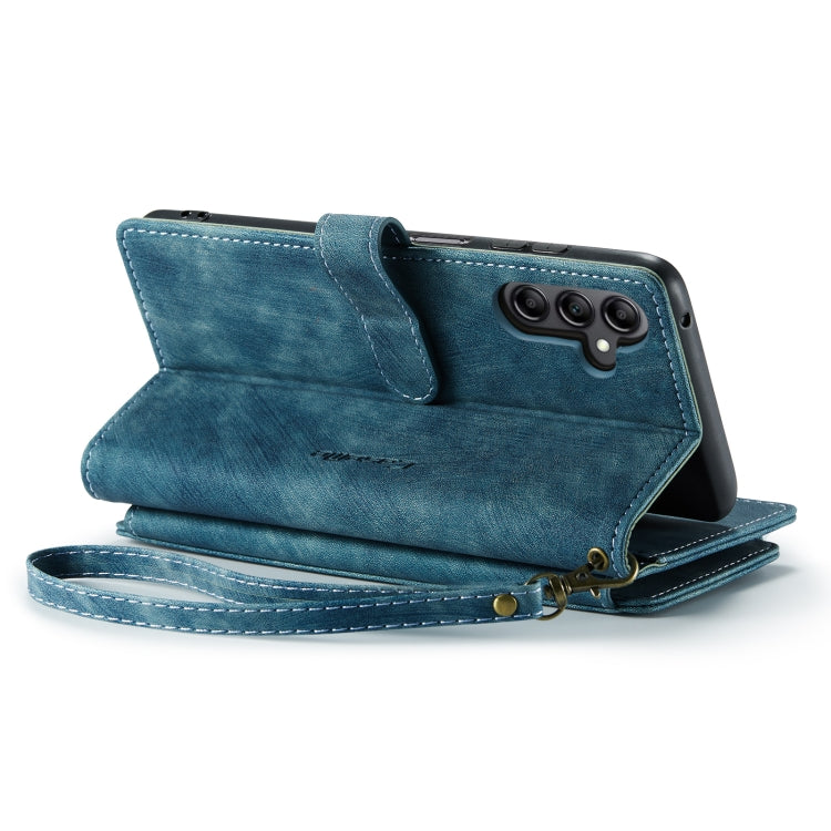 For Samsung Galaxy A14 5G CaseMe C30 Multifunctional Phone Leather Phone Case(Blue)
