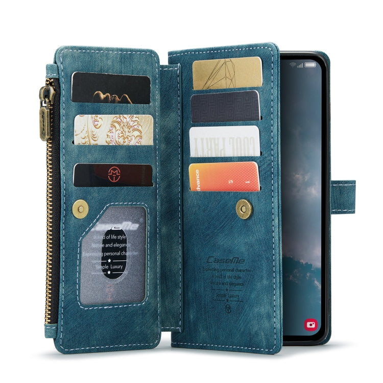 For Samsung Galaxy A14 5G CaseMe C30 Multifunctional Phone Leather Phone Case(Blue)