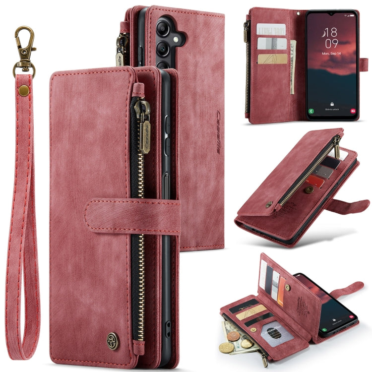 For Samsung Galaxy A14 5G CaseMe C30 Multifunctional Phone Leather Phone Case(Red)