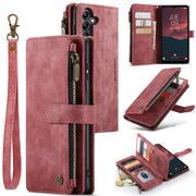For Samsung Galaxy A14 5G CaseMe C30 Multifunctional Phone Leather Phone Case(Red)