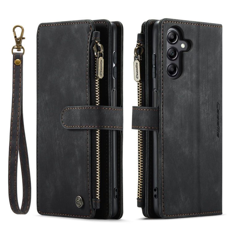 For Samsung Galaxy A14 5G CaseMe C30 Multifunctional Phone Leather Phone Case(Black)