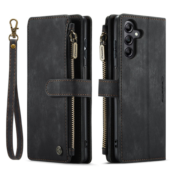 For Samsung Galaxy A14 5G CaseMe C30 Multifunctional Phone Leather Phone Case(Black)
