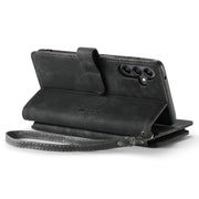 For Samsung Galaxy A14 5G CaseMe C30 Multifunctional Phone Leather Phone Case(Black)