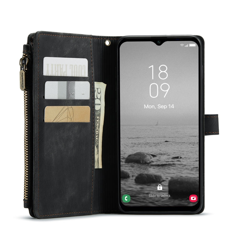 For Samsung Galaxy A14 5G CaseMe C30 Multifunctional Phone Leather Phone Case(Black)