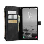 For Samsung Galaxy A14 5G CaseMe C30 Multifunctional Phone Leather Phone Case(Black)