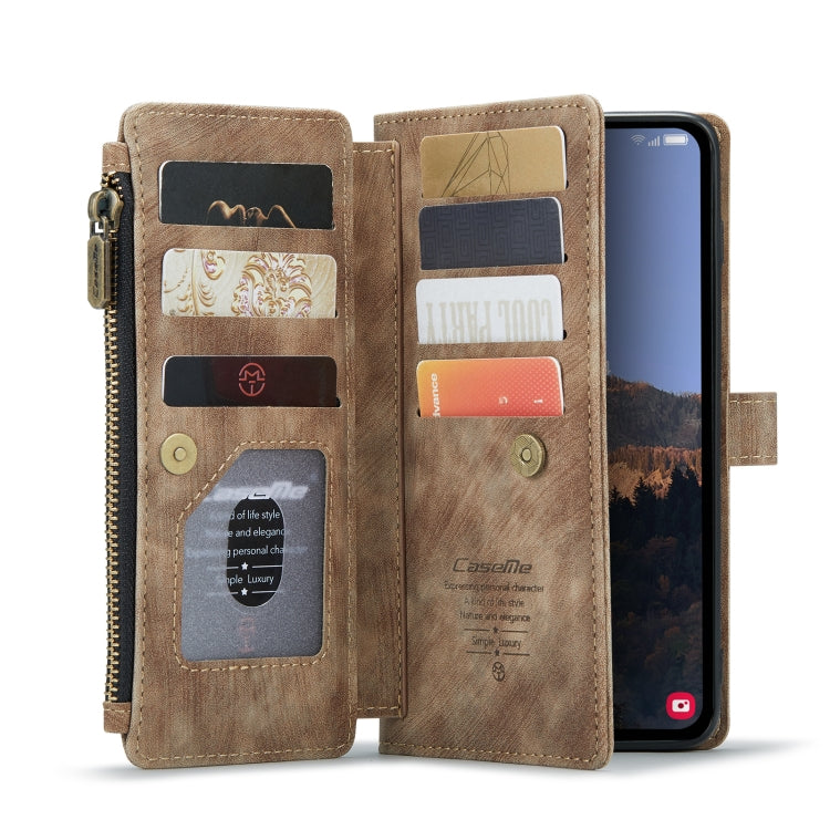 For Samsung Galaxy A54 CaseMe C30 Multifunctional Phone Leather Phone Case(Brown)