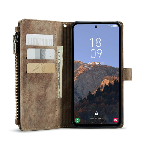 For Samsung Galaxy A54 CaseMe C30 Multifunctional Phone Leather Phone Case(Brown)