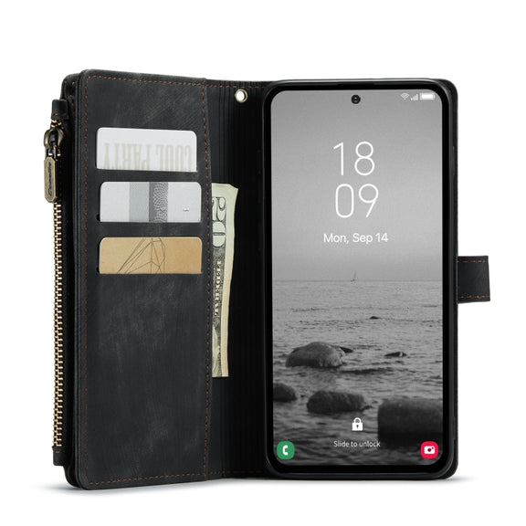 For Samsung Galaxy A54 CaseMe C30 Multifunctional Phone Leather Phone Case(Black)