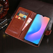 For Blackview A60 Pro idewei Crazy Horse Texture Horizontal Flip Leather Case with Holder & Card Slots & Wallet(White)