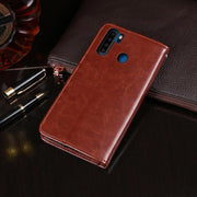 For Blackview A80 Pro idewei Crazy Horse Texture Horizontal Flip Leather Case with Holder & Card Slots & Wallet(White)