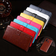 For Blackview A80 Pro idewei Crazy Horse Texture Horizontal Flip Leather Case with Holder & Card Slots & Wallet(White)