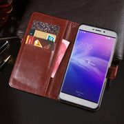 For Blackview R7 idewei Crazy Horse Texture Horizontal Flip Leather Case with Holder & Card Slots & Wallet(White)
