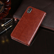 For Cubot J3 idewei Crazy Horse Texture Horizontal Flip Leather Case with Holder & Card Slots & Wallet(White)