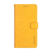 For Cubot Note Plus idewei Crazy Horse Texture Horizontal Flip Leather Case with Holder & Card Slots & Wallet(Yellow)