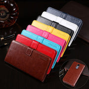 For Cubot Note Plus idewei Crazy Horse Texture Horizontal Flip Leather Case with Holder & Card Slots & Wallet(White)