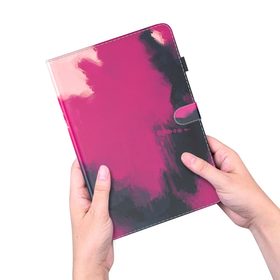 For Huawei MatePad Pro 11 2022 Watercolor Pattern Flip Leather Tablet Case(Berry Color)