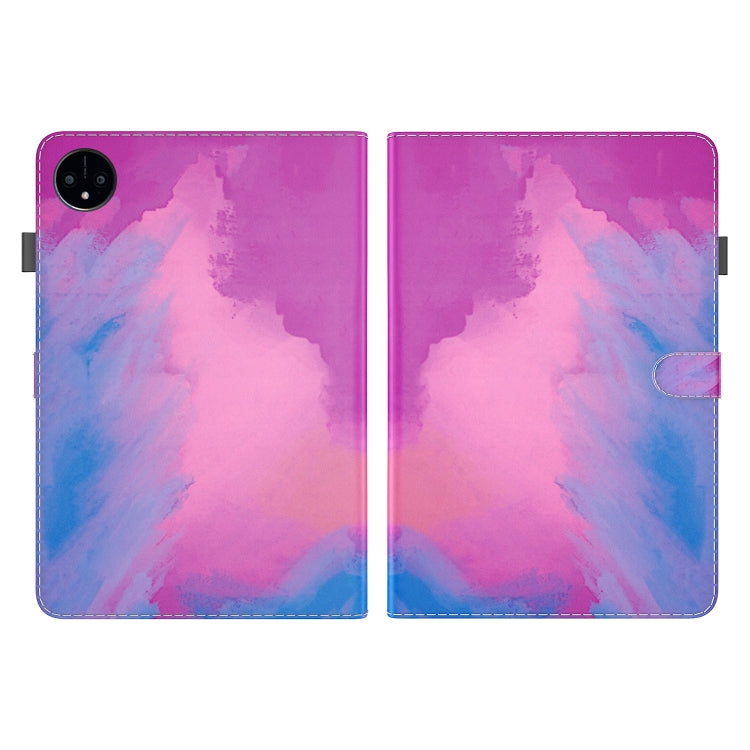 For Huawei MatePad Pro 11 2022 Watercolor Pattern Flip Leather Tablet Case(Purple Red)