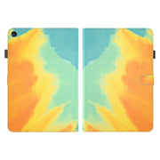 For Huawei MatePad SE Watercolor Pattern Flip Leather Tablet Case(Autumn Leaves)