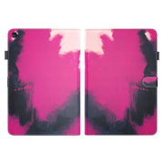 For Huawei MatePad SE Watercolor Pattern Flip Leather Tablet Case(Berry Color)