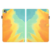 For Nokia T21 Watercolor Pattern Flip Leather Tablet Case(Autumn Leaves)