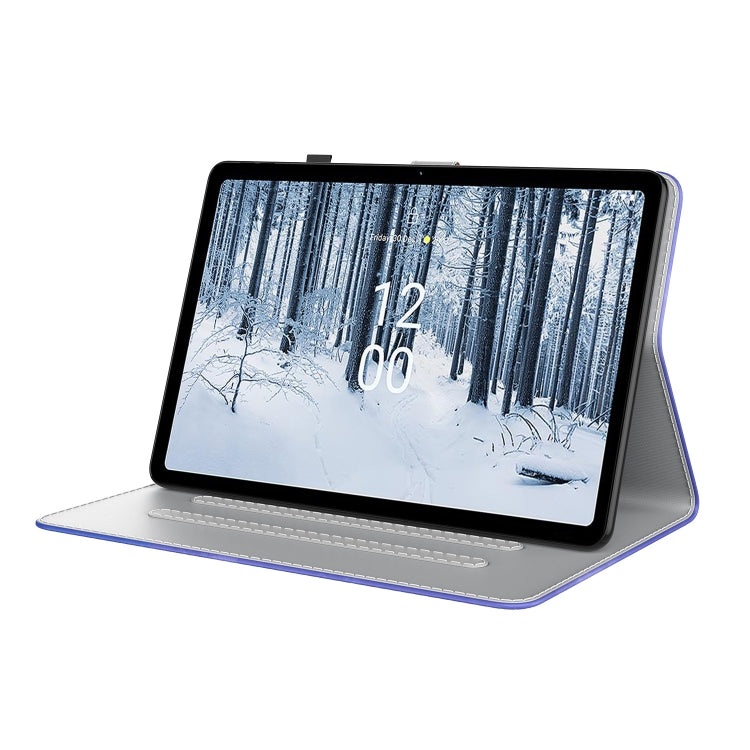 For Nokia T21 Watercolor Pattern Flip Leather Tablet Case(Winter Snow)