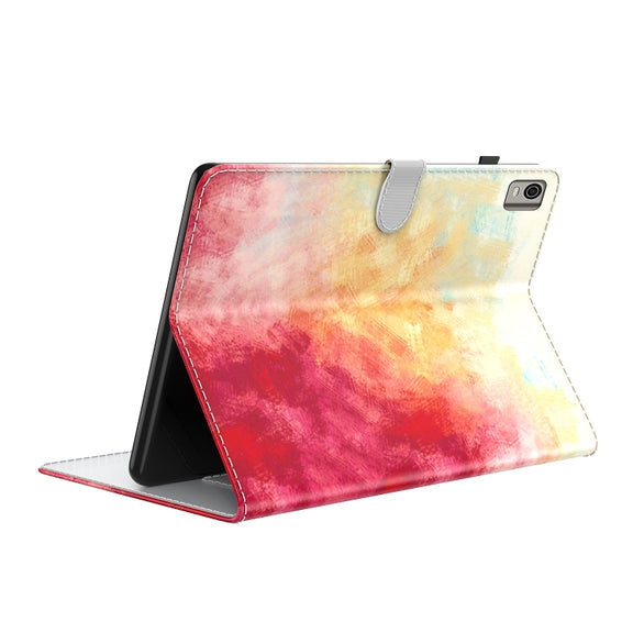 For Nokia T21 Watercolor Pattern Flip Leather Tablet Case(Spring Cherry)