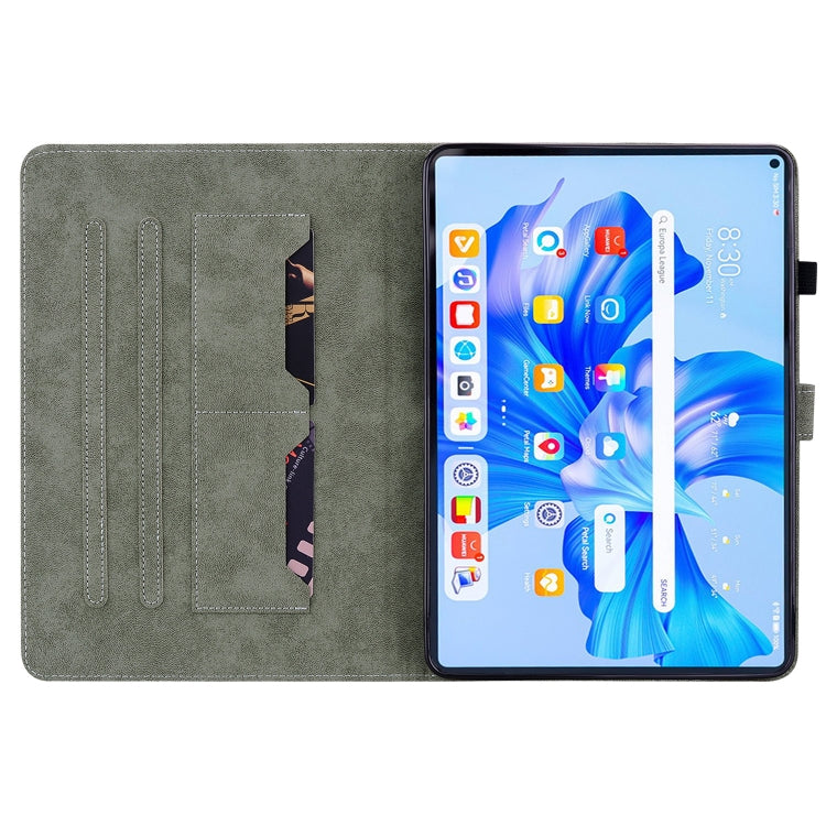 For Huawei MatePad Pro 11 2022 Tiger Pattern Flip Leather Tablet Case(Brown)
