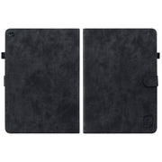 For Huawei MatePad SE Tiger Pattern Flip Leather Tablet Case(Black)