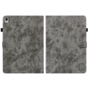 For Nokia T21 Tiger Pattern Flip Leather Tablet Case(Grey)