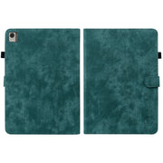 For Nokia T21 Tiger Pattern Flip Leather Tablet Case(Dark Green)