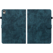 For Nokia T21 Tiger Pattern Flip Leather Tablet Case(Dark Blue)
