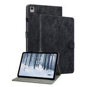 For Nokia T21 Tiger Pattern Flip Leather Tablet Case(Black)