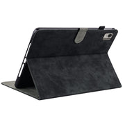 For Nokia T21 Tiger Pattern Flip Leather Tablet Case(Black)