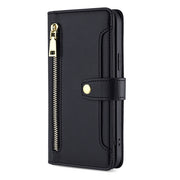 For OnePlus 11 Sheep Texture Cross-body Zipper Wallet Leather Phone Case(Black)