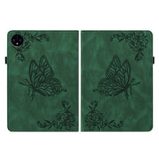 For Huawei MatePad Pro 11 2022 Butterfly Flower Embossed Leather Tablet Case(Green)