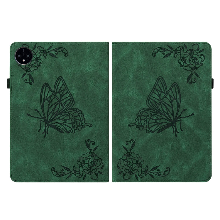 For Huawei MatePad Pro 11 2022 Butterfly Flower Embossed Leather Tablet Case(Green)