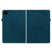 For Huawei MatePad Pro 11 2022 Butterfly Flower Embossed Leather Tablet Case(Blue)