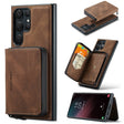 For Samsung Galaxy S24 Ultra 5G JEEHOOD Magnetic Zipper Horizontal Flip Leather Phone Case(Brown) - free shipping - PMC Jewellery - Order now!