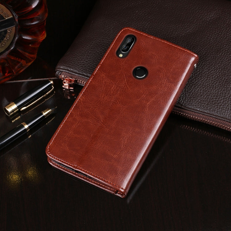 For Oukitel C16 Pro idewei  Crazy Horse Texture Horizontal Flip Leather Case with Holder & Card Slots & Wallet(White)