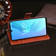 For Oukitel C16 Pro idewei  Crazy Horse Texture Horizontal Flip Leather Case with Holder & Card Slots & Wallet(White)