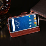 For Oukitel K5000 idewei  Crazy Horse Texture Horizontal Flip Leather Case with Holder & Card Slots & Wallet(White)