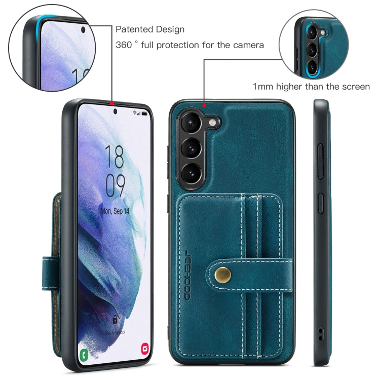 For Samsung Galaxy S24+ 5G JEEHOOD RFID Blocking Anti-Theft Magnetic Phone Case(Blue)