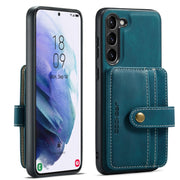 For Samsung Galaxy S24+ 5G JEEHOOD RFID Blocking Anti-Theft Magnetic Phone Case(Blue)